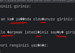 Android Studio uygulamasında Türkçe karakter sorunu